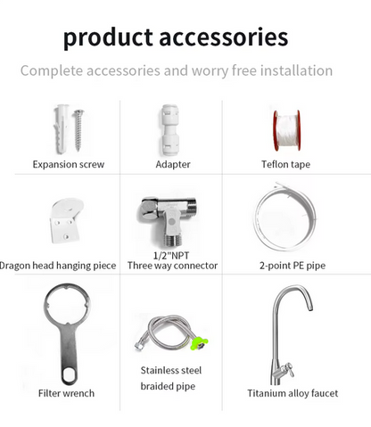 аксесоари за металната система, адептер, мивка, връзка за свързване.